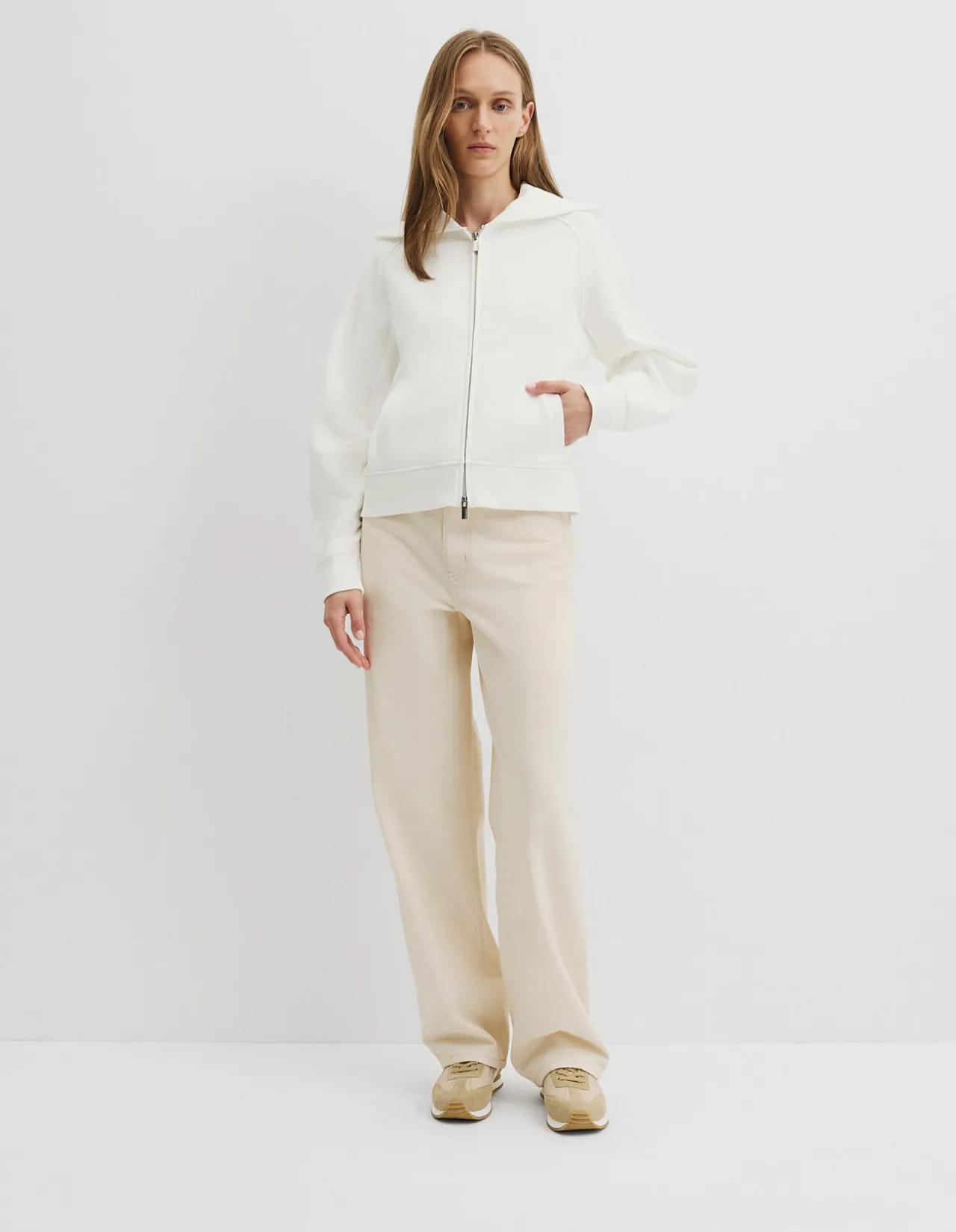 Australian Good Earth Cotton Zip Through Hooded Sweat