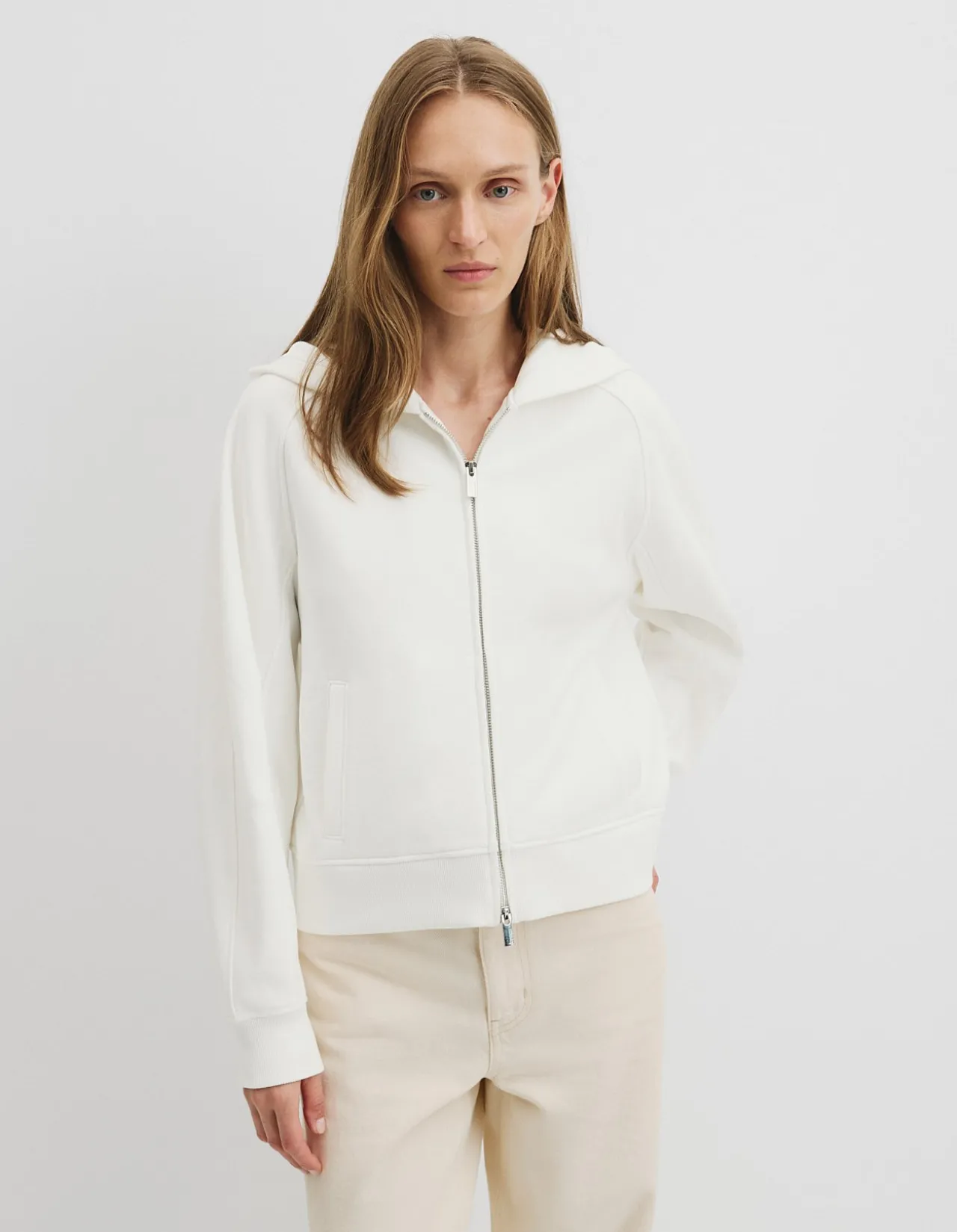 Australian Good Earth Cotton Zip Through Hooded Sweat