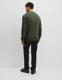 Australian Good Earth Cotton Cable Crew Knit