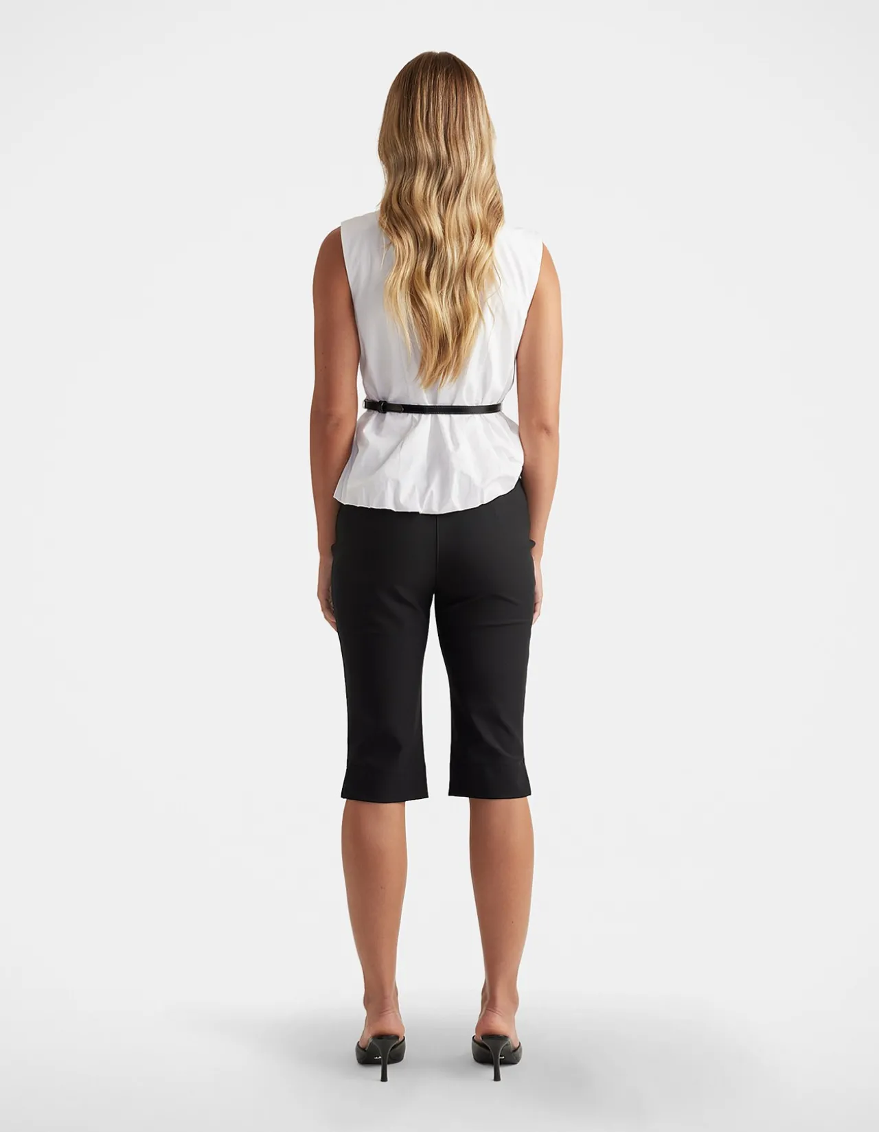 AVA BELTED WRAP TOP
