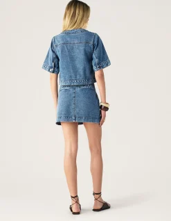 AVELINE DENIM TOP