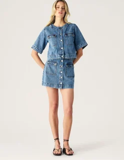 AVELINE DENIM TOP