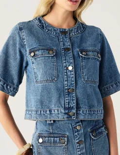 AVELINE DENIM TOP