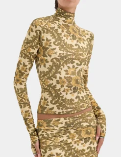 Aventine Floral Long Sleeve Top