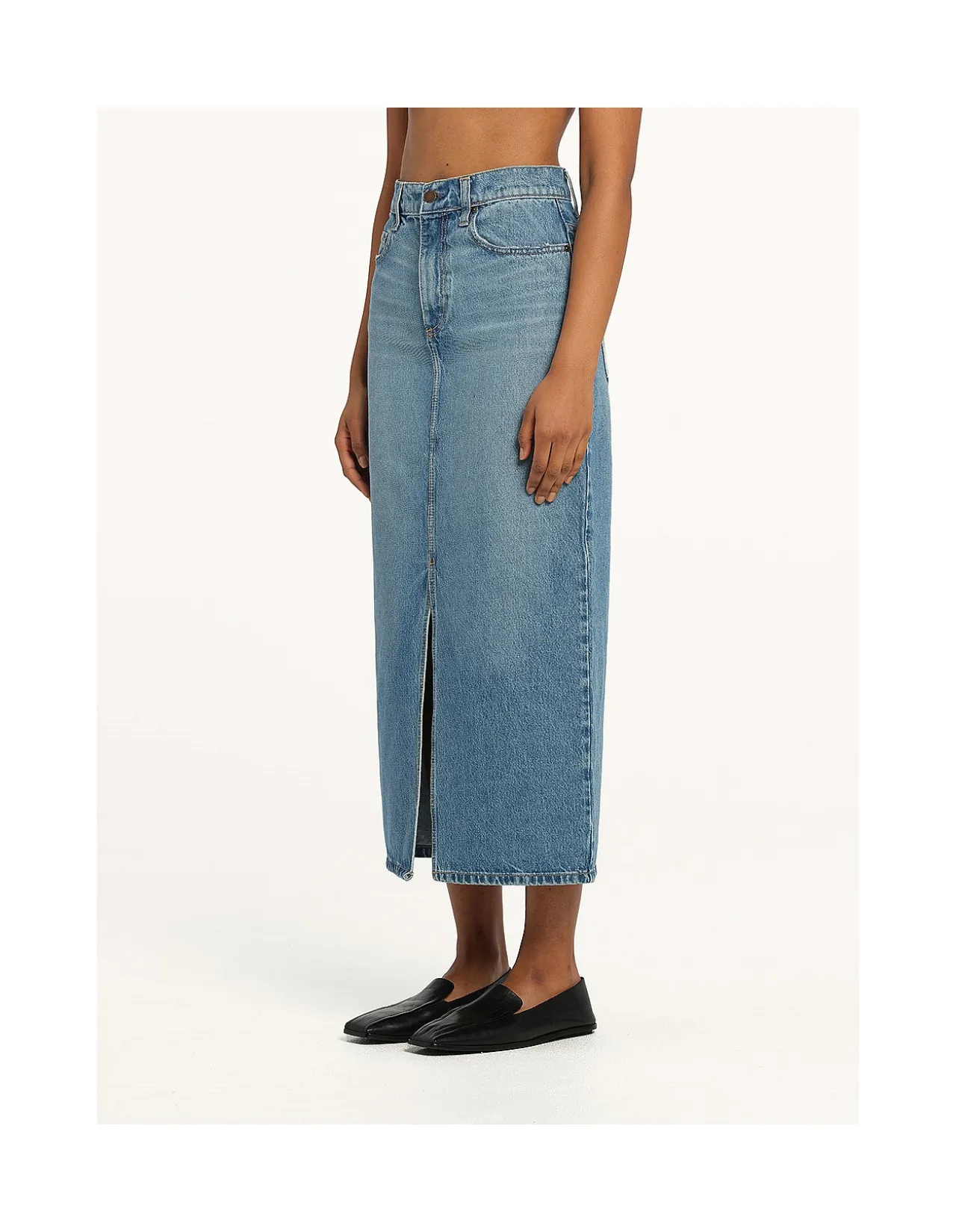 Avery Midi Denim Skirt