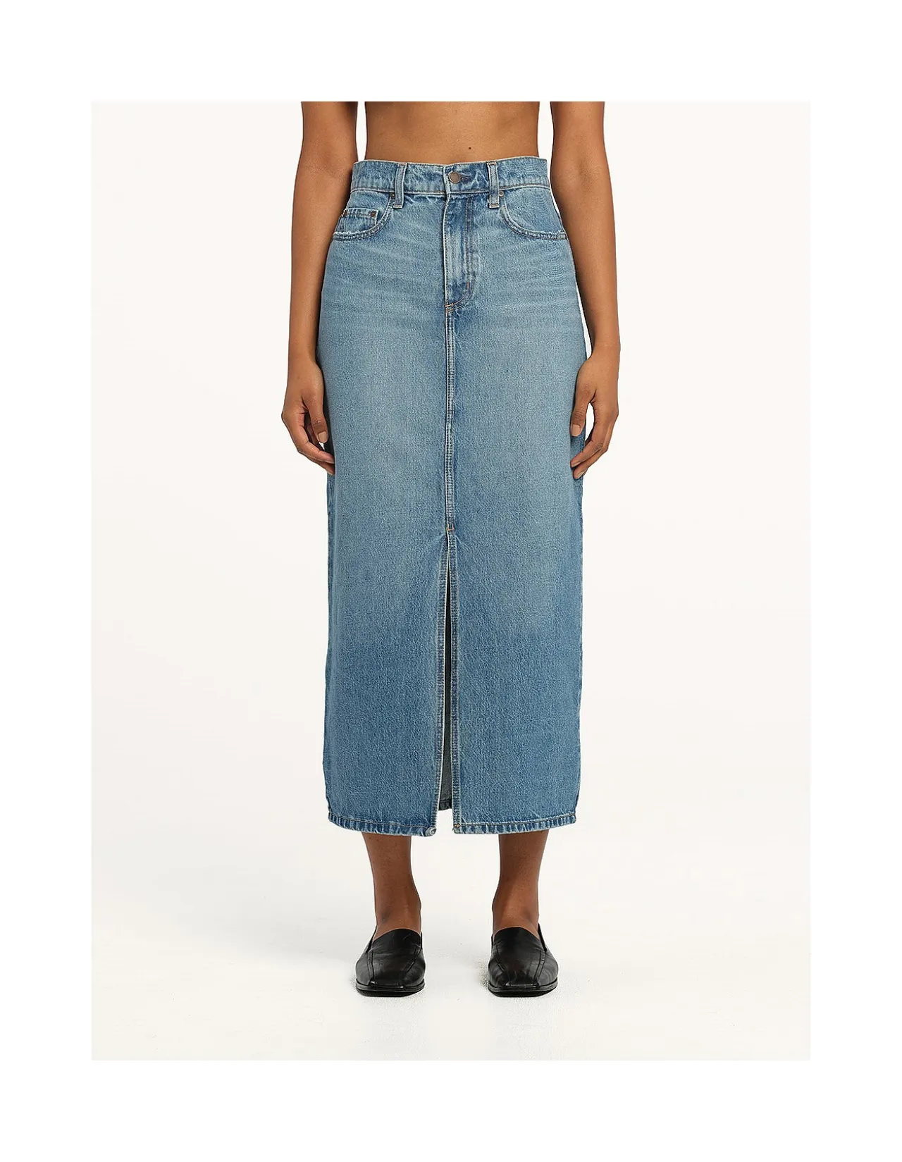 Avery Midi Denim Skirt