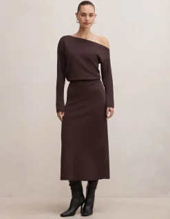 AYVA ASYMMETRIC KNITTED TOP