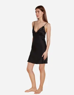 Azalia Silky Satin Short Chemise
