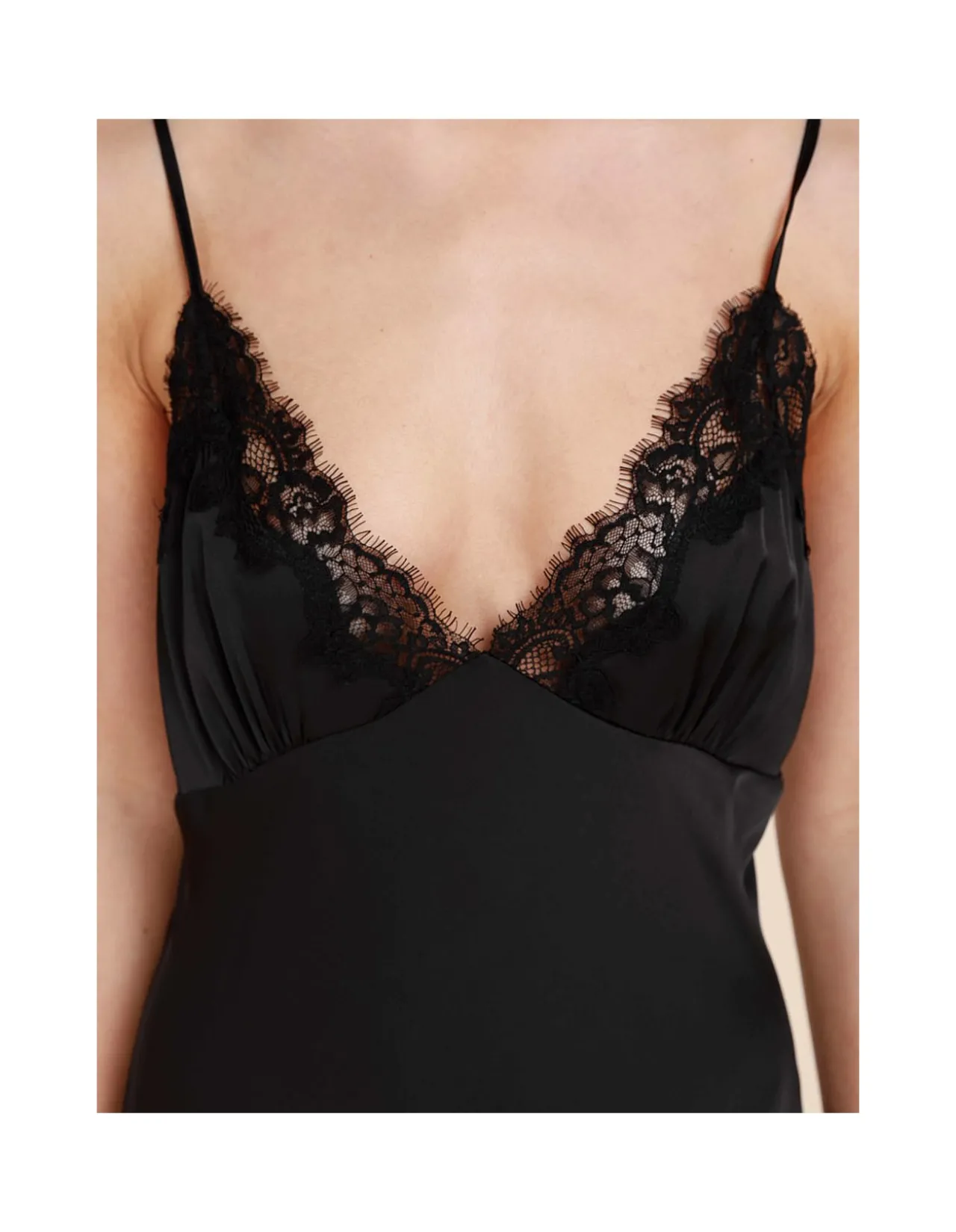 Azalia Silky Satin Short Chemise