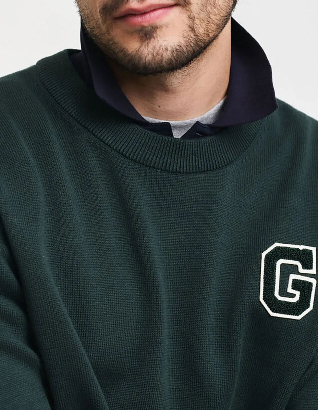 Badge Crew Neck Knit