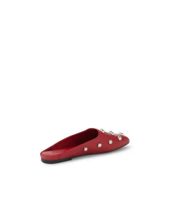 Balora Studded Leather Mule Flats