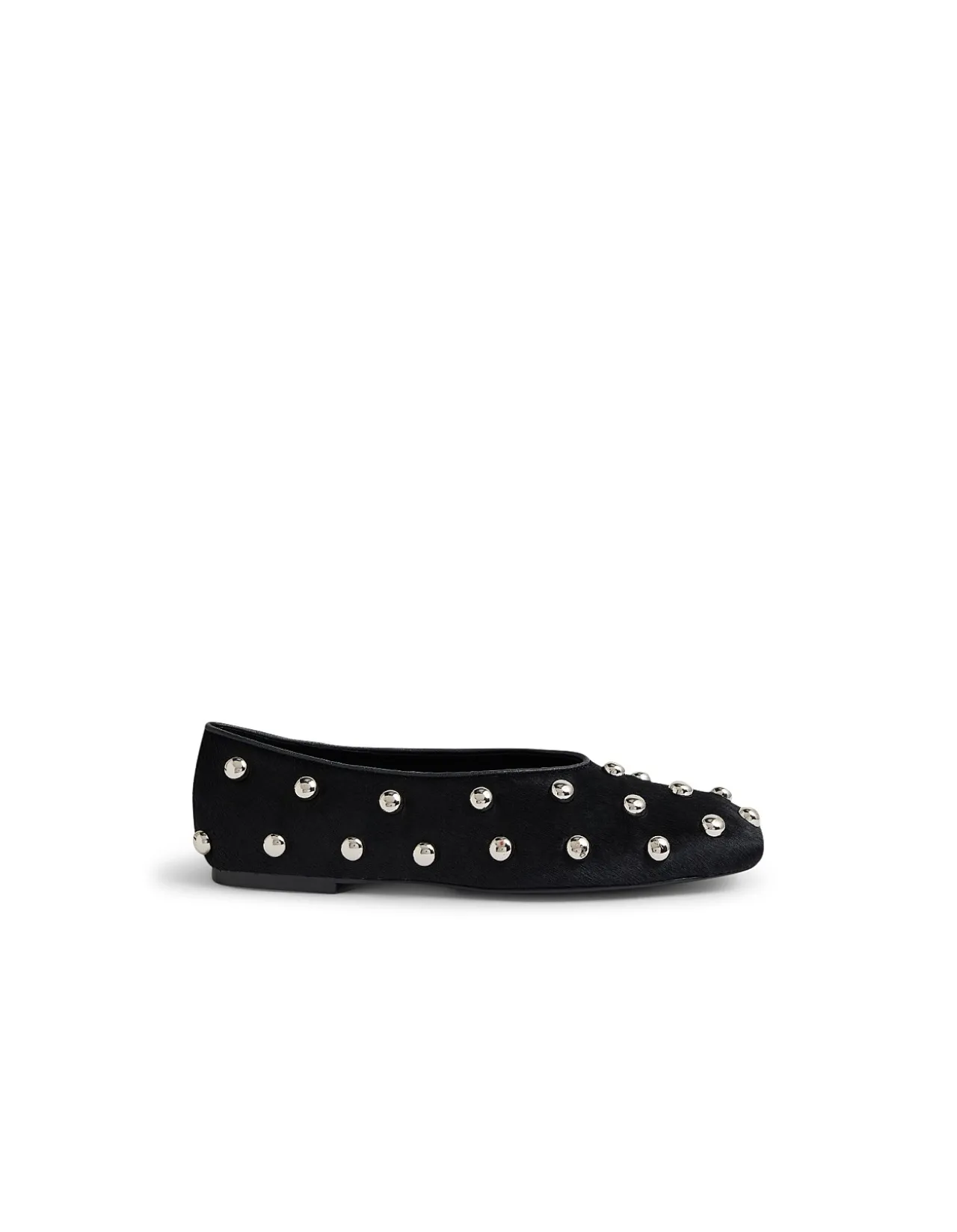 Baloree Studded Square Toe Ballet Flats