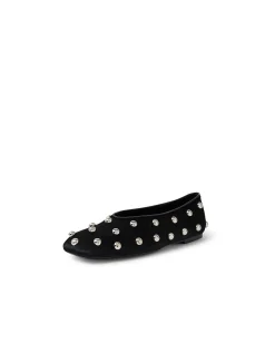 Baloree Studded Square Toe Ballet Flats