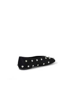 Baloree Studded Square Toe Ballet Flats