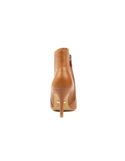 Bambina Pointed Heel Leather Ankle Boots