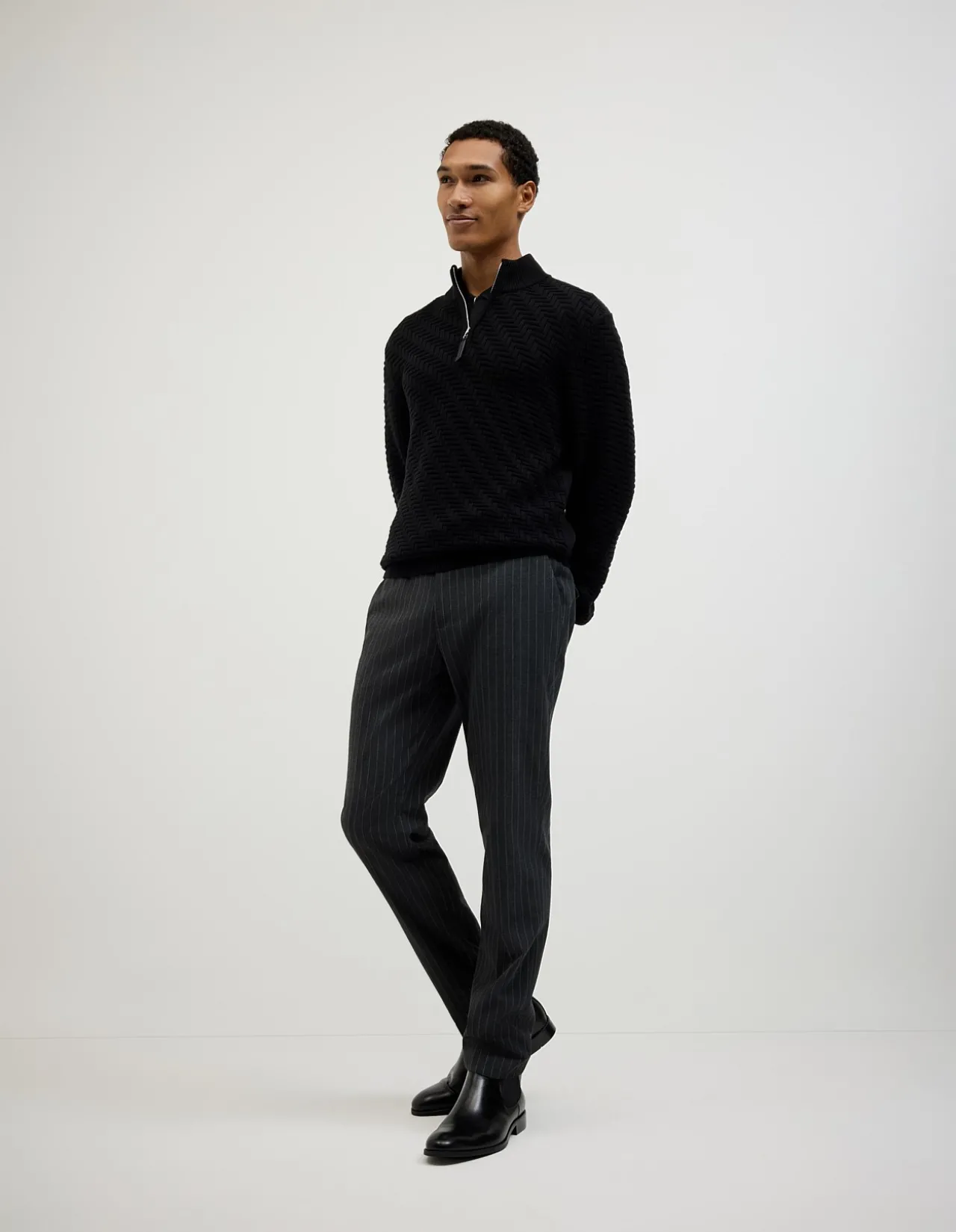 Barker Quarter Zip Knit