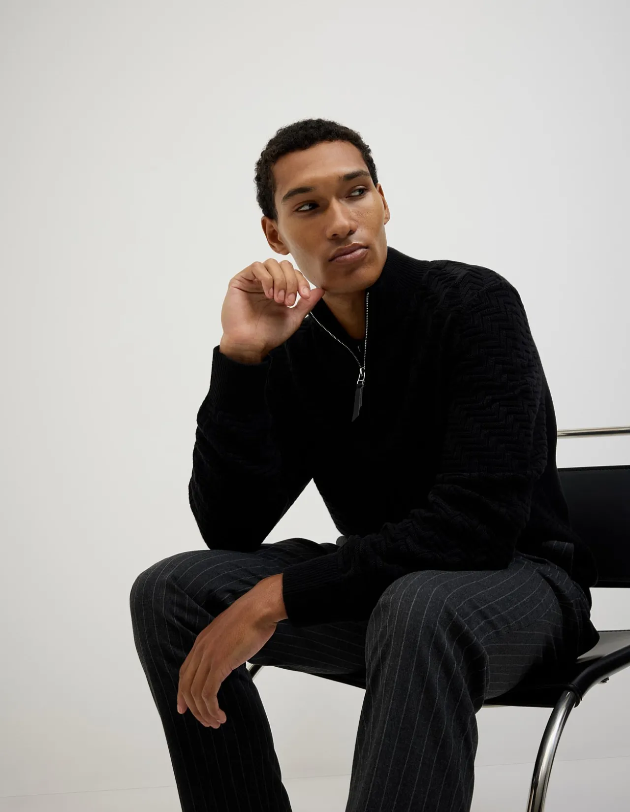Barker Quarter Zip Knit