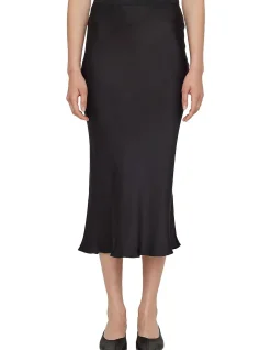 Bar Silk Midi Skirt