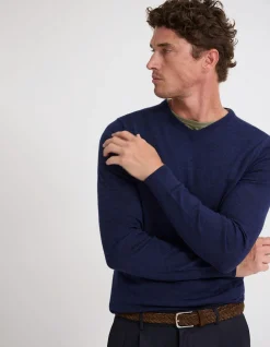 BASIC V-NECK PURE WOOL PULLOVER