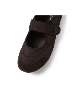 Battu Elastic Strap Mary Jane Flats