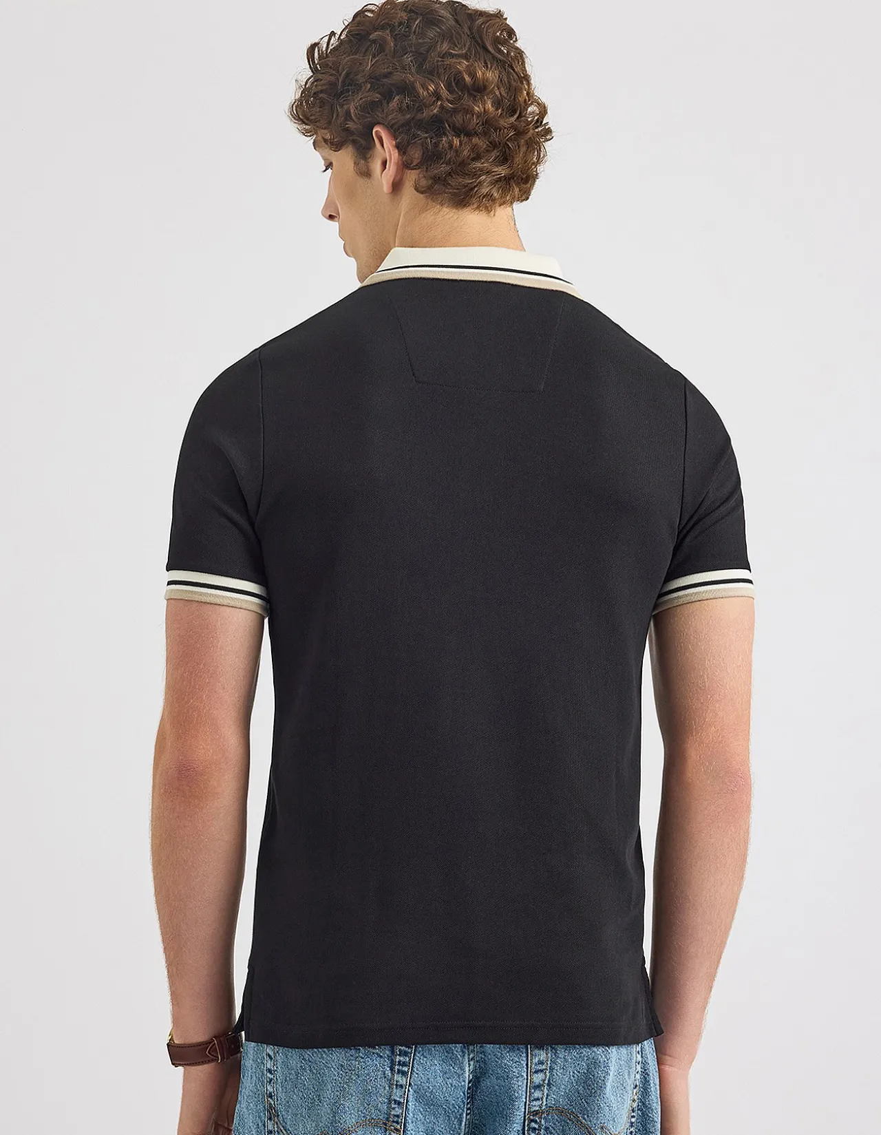 BAYER PIQUE POLO SHIRT BLACK