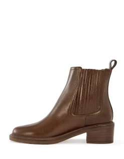 Baylee Oak Leather Ankle Boot