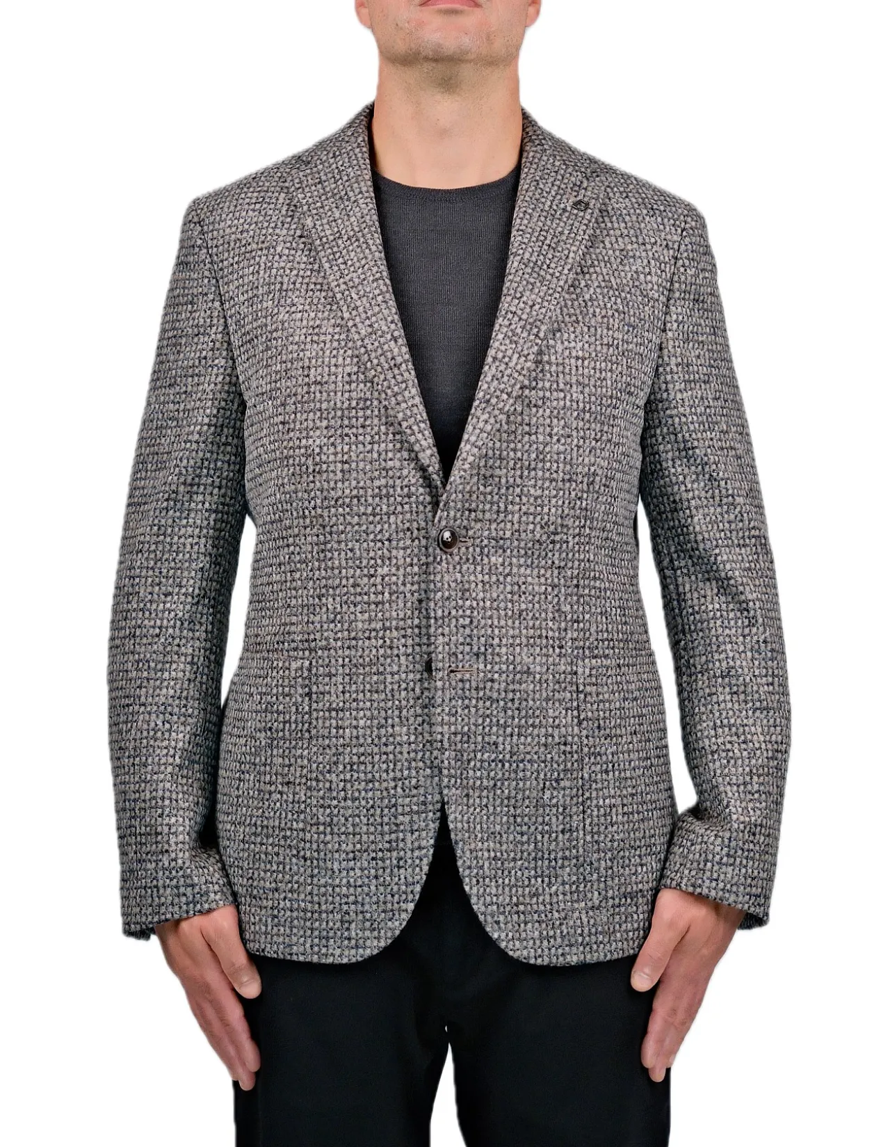 2B CHECK 1/2 LINED PATCH POCKET BLAZER
