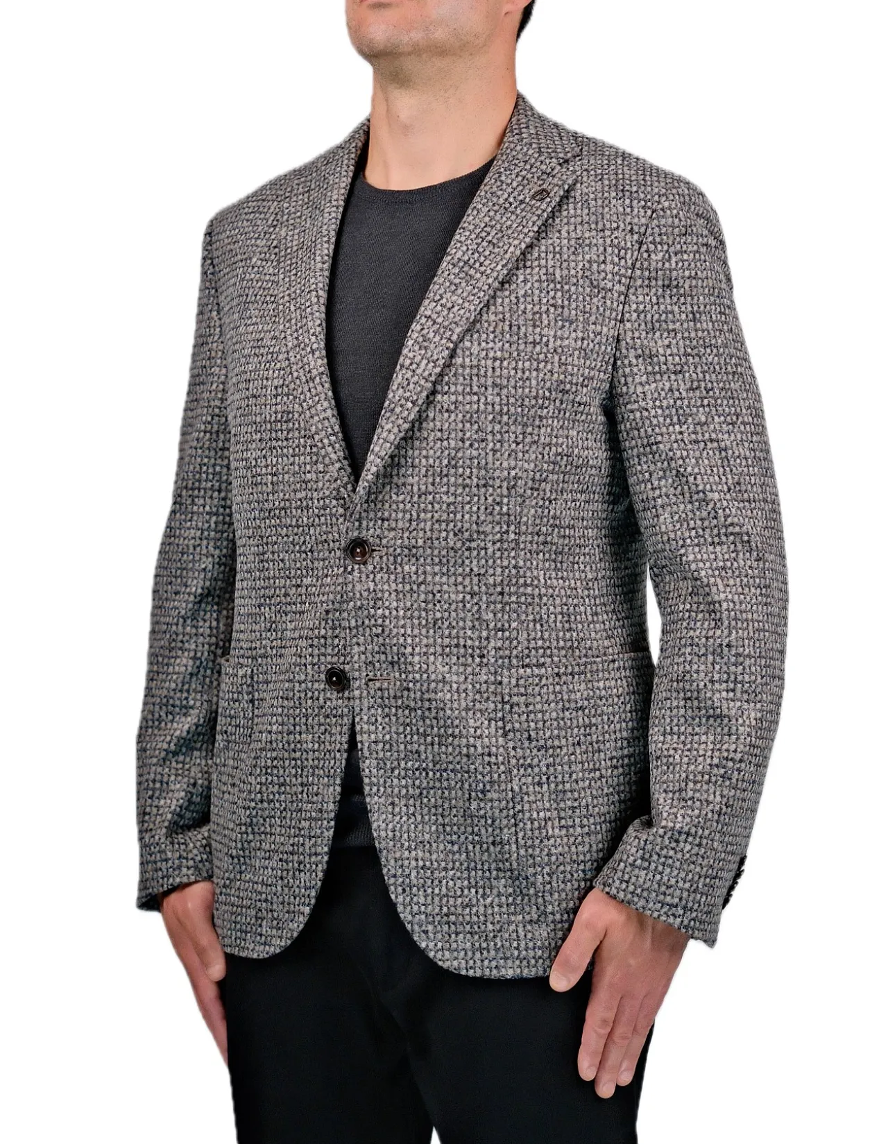 2B CHECK 1/2 LINED PATCH POCKET BLAZER