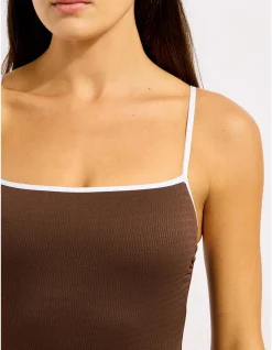 Beach Bound Square Neck One Piece Swimsuit
