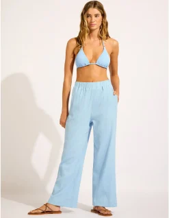 BEACH EDIT Crinkle Beach Pant