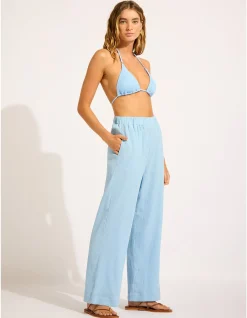 BEACH EDIT Crinkle Beach Pant