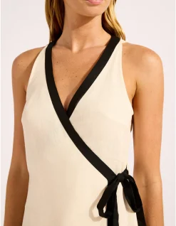 Beach Bound Mini Wrap Dress