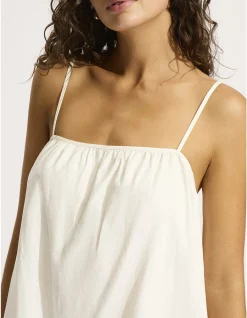 Beach Edit Gathered Bandeau Mini Dress