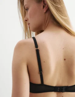 Beau Silk & Lace Wired Plunge Bra