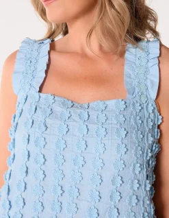 BEC DAISY EMBROIDERED SUNDRESS
