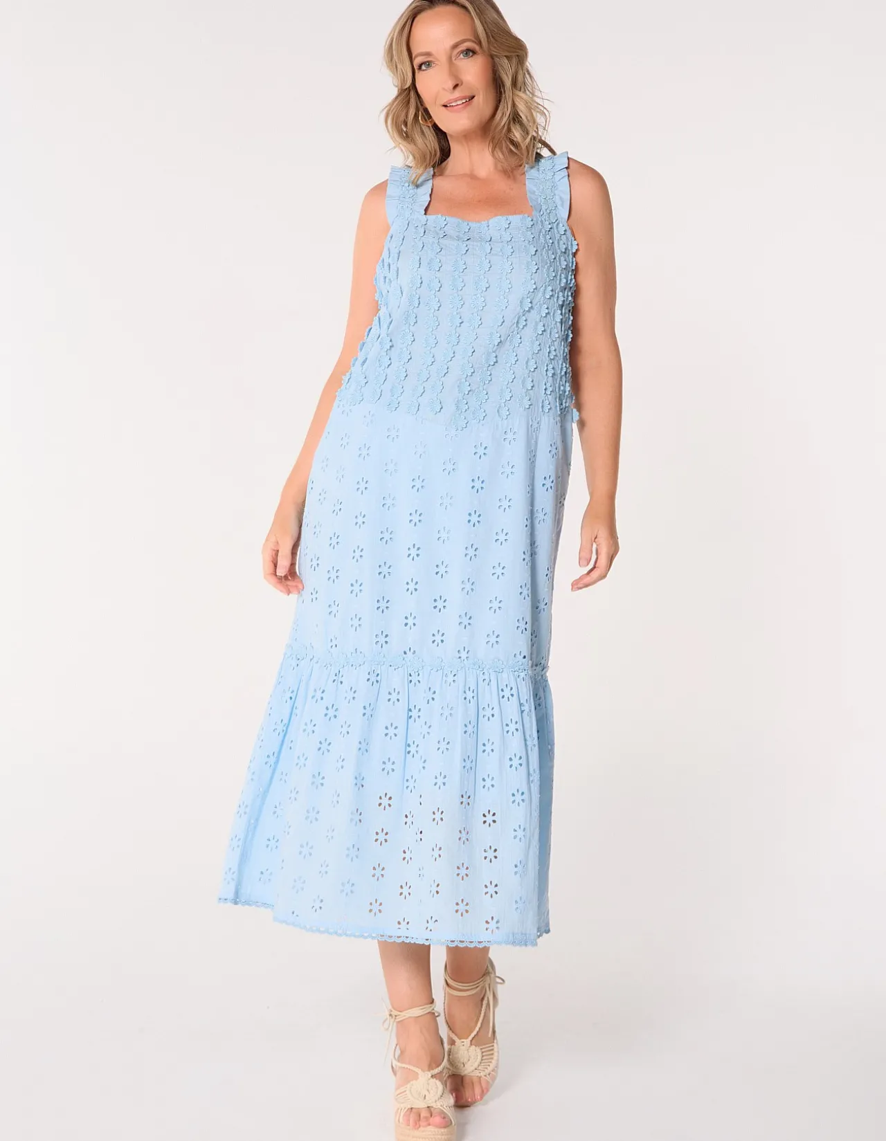 BEC DAISY EMBROIDERED SUNDRESS
