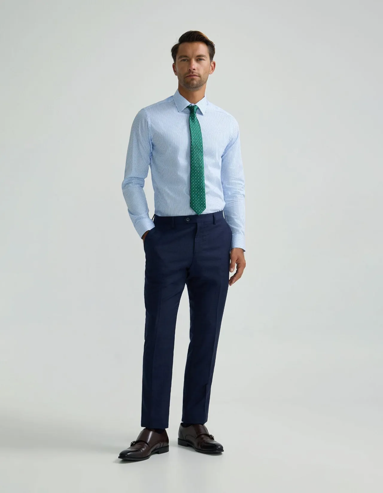 BECKTON STRIPED COTTON SHIRT