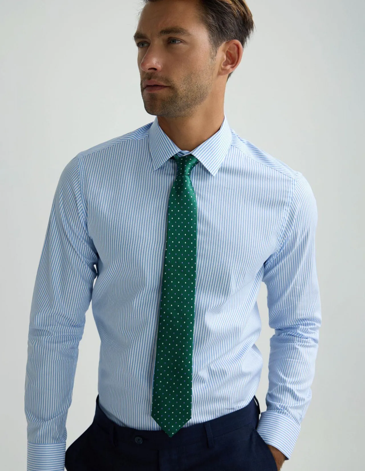 BECKTON STRIPED COTTON SHIRT