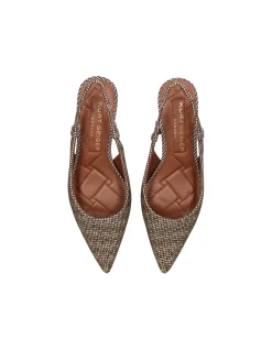 Belgravia Sling Back Gold Heels