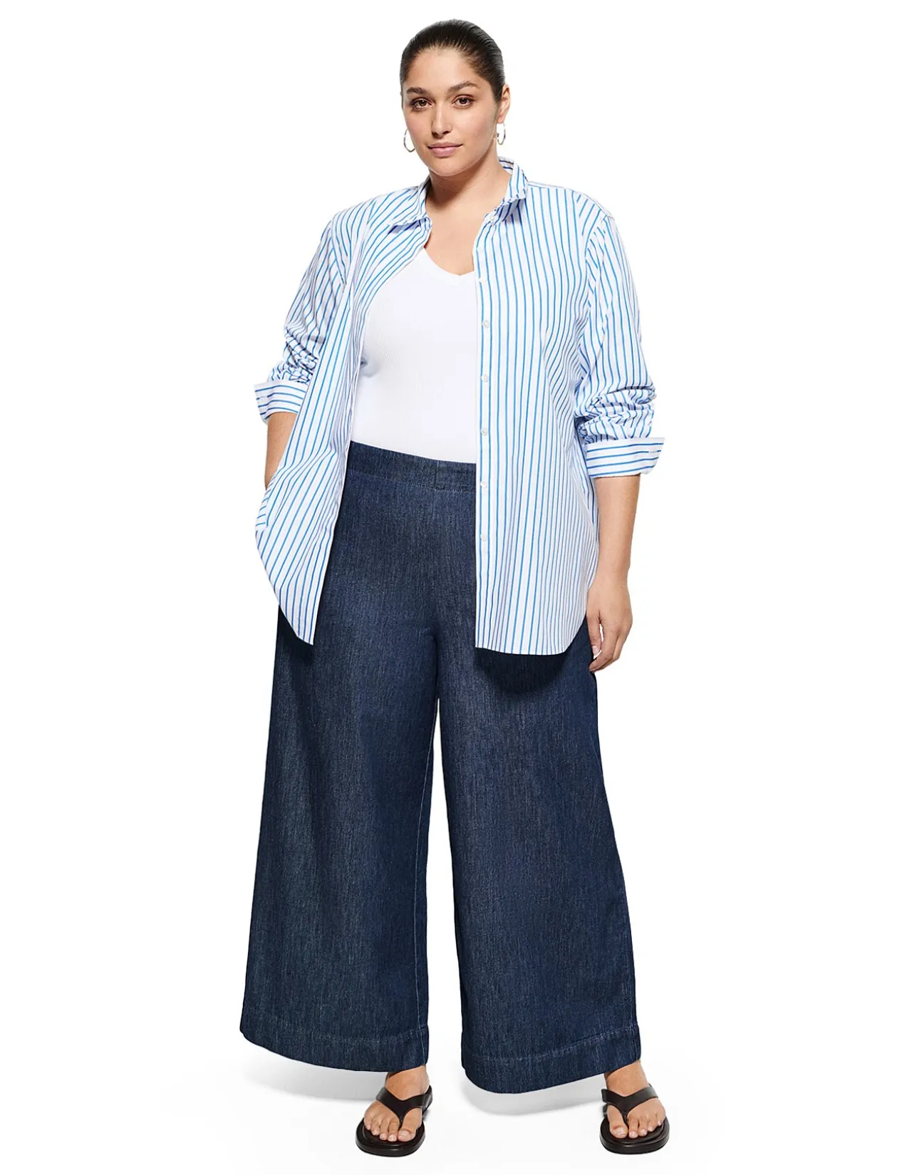 Bella Wide Leg Summer Denim Pant