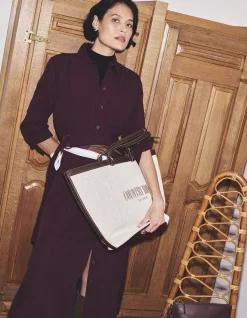 Belted Midi Shirt Dress