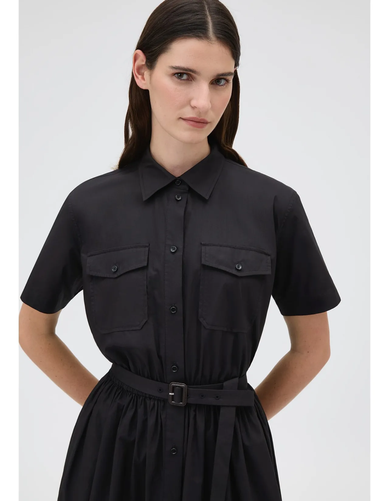 Belted Shirt Dress