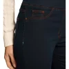 Bengajean Good Earth Cotton 3/4 Slim Leg Clean Denim Blue