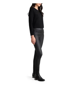 Bengajean Skinny Coated Pull On Jeans
