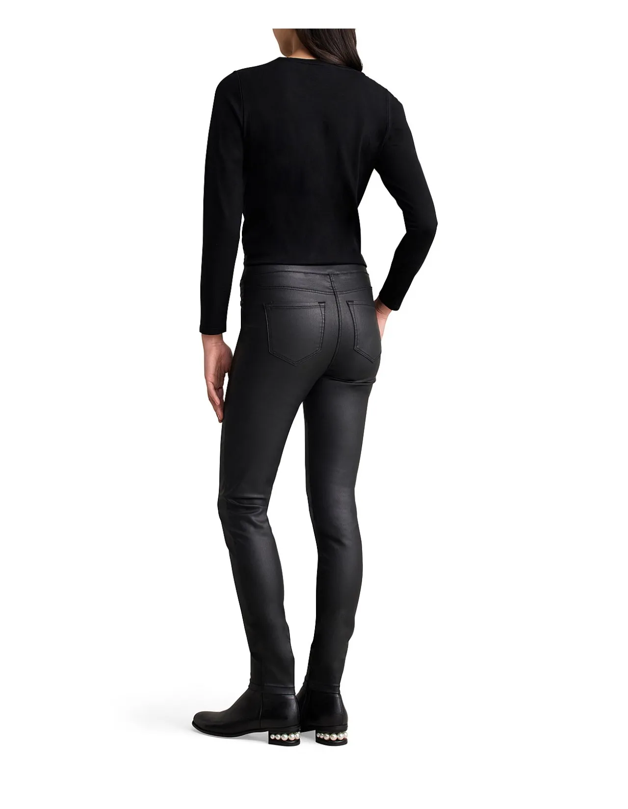 Bengajean Skinny Coated Pull On Jeans