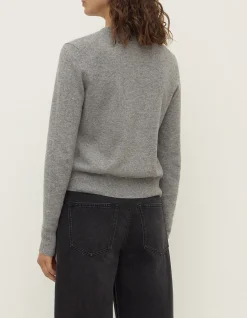 Benny Knit Cardigan Grey Marle