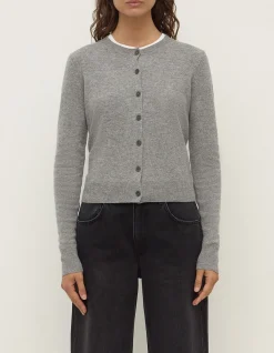 Benny Knit Cardigan Grey Marle