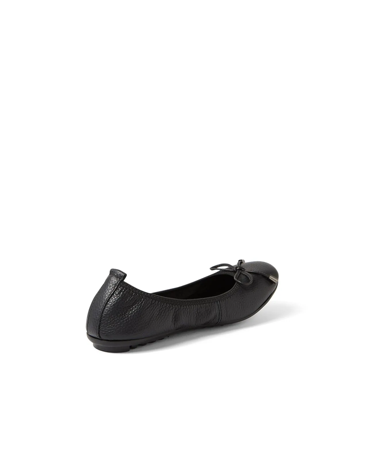 Berlin Bow Detail Leather Ballet Flats