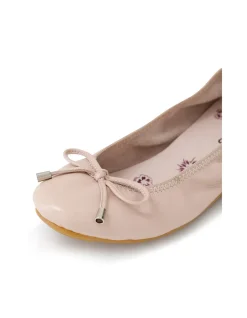 Berlin Soft Leather Bow Ballet Flats
