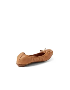 Berlin Soft Leather Bow Ballet Flats